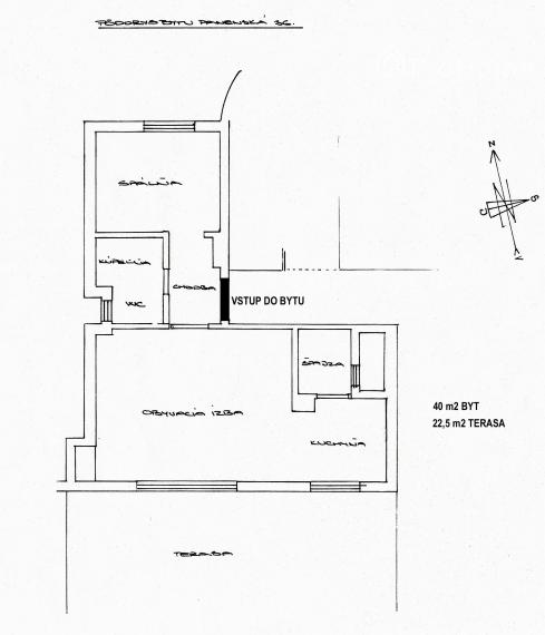 Strešný staromestský byt s terasou, na Panenskej ulici
